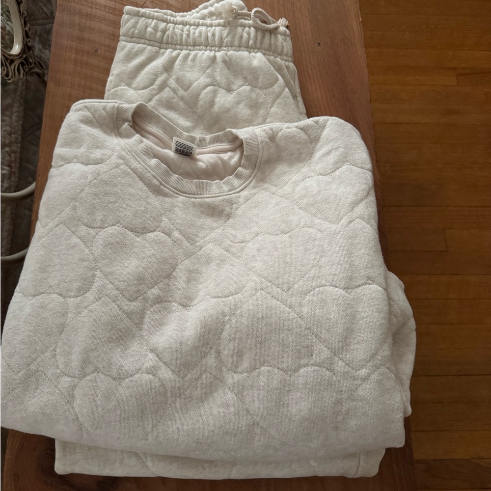 PINK Victoria's Secret Cream Lounge Set